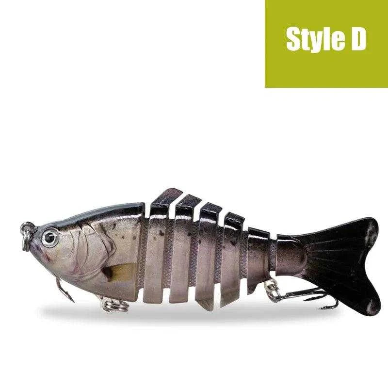 AUKUMA JIESHOU7S 7-Joint Masterpiece Swimbait in Style D with lifelike design and realistic action.