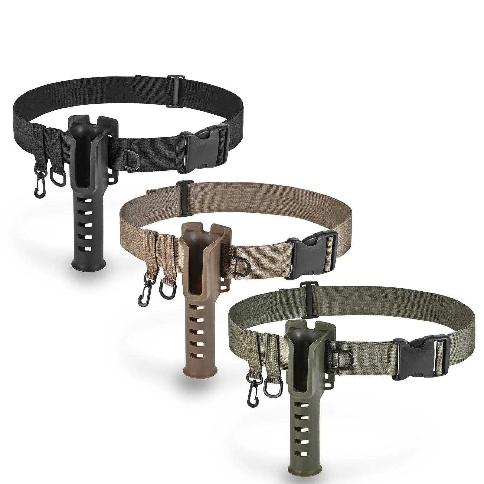 hands free fishing rod holder Fishing Wading Belt Rod Holder Adjustable Wader Fishing Waist Belt for Fly Surf Casting Spinning Fishing Pole Fishing Tackle