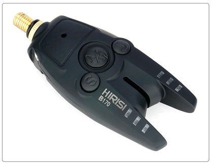 HIRISI B170 Carp Fishing Bite Alarm: Adjustable Volume, Tone, and Sensitivity LED Indicator