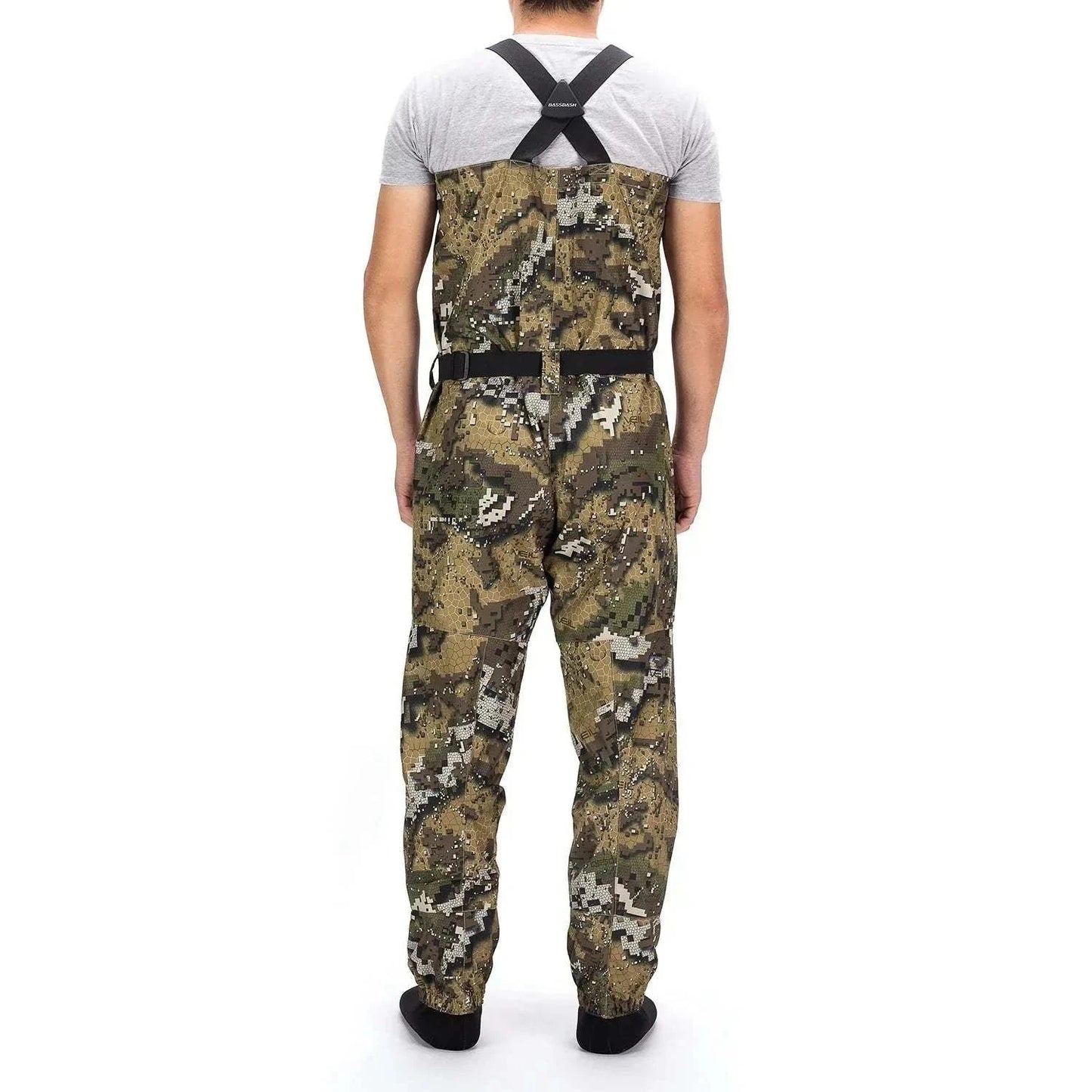 Bassdash Veil Camo Chest Waders - Breathable & Waterproof, fishing waders with superior comfort and durability.