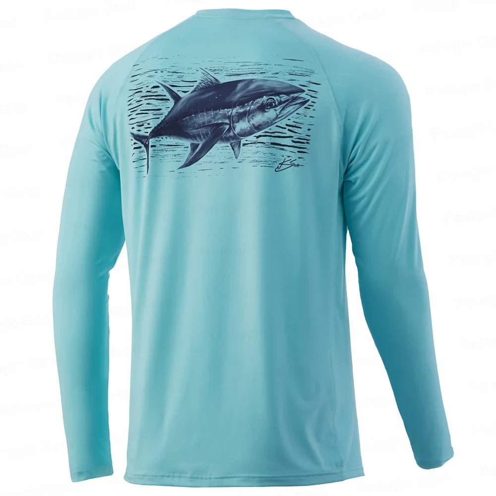 HUK Fishing Shirt Quick Dry Long Sleeve Fishing Jersey Anti-UV UPF-50