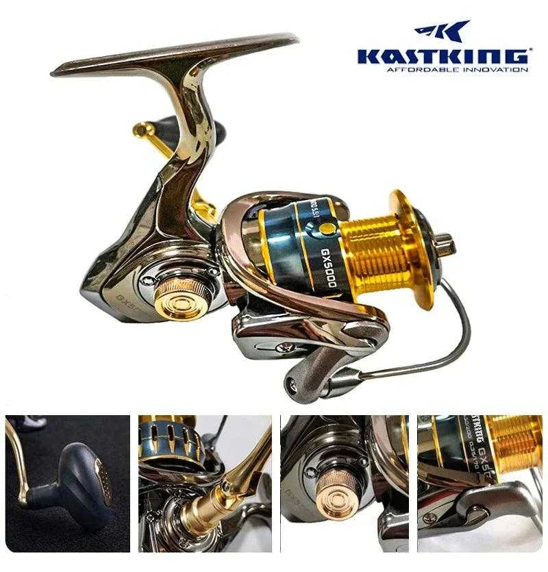 cheap durable fishing reels KastKing CODEK GX Series Spinning (Line Included!)