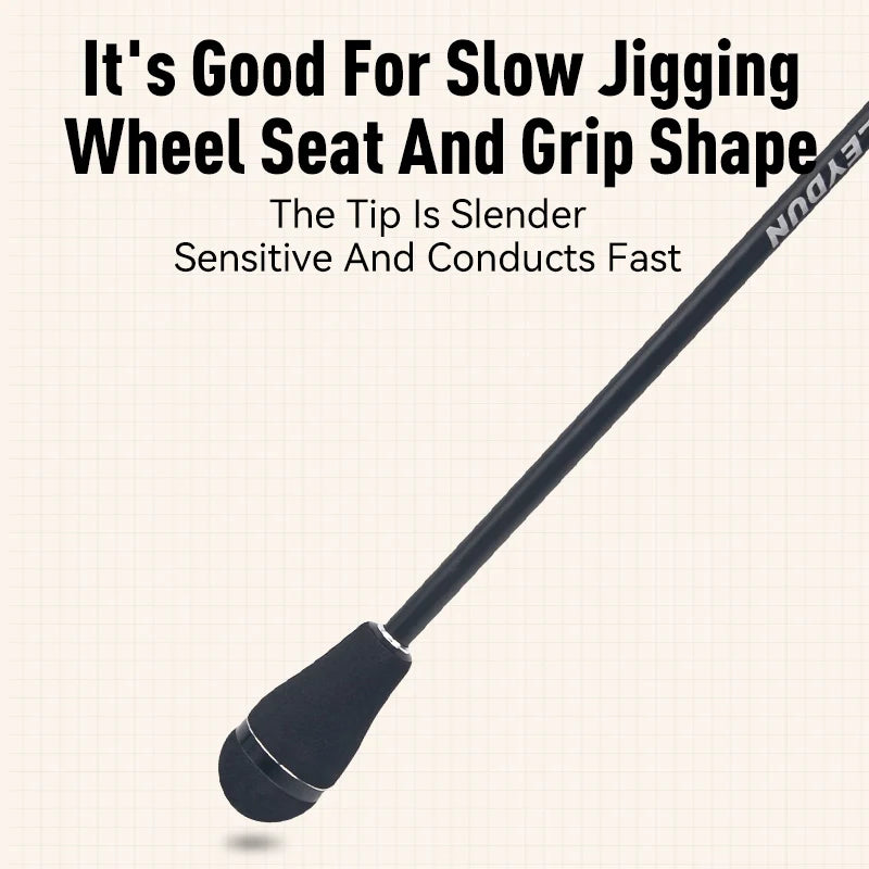 LEYDUN Rang's SJ Slow Jigging Rods: 1.85m High Carbon Saltwater Boat Casting