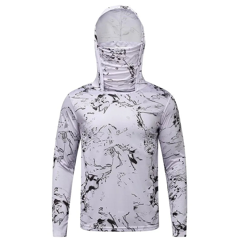 Unisex Ice Silk Lightweight Sun Protection Hoodie: Quick-Dry Cooling Jersey