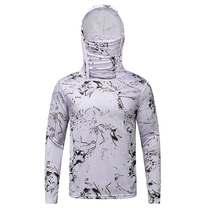 Unisex Ice Silk Lightweight Sun Protection Hoodie: Quick-Dry Cooling Jersey