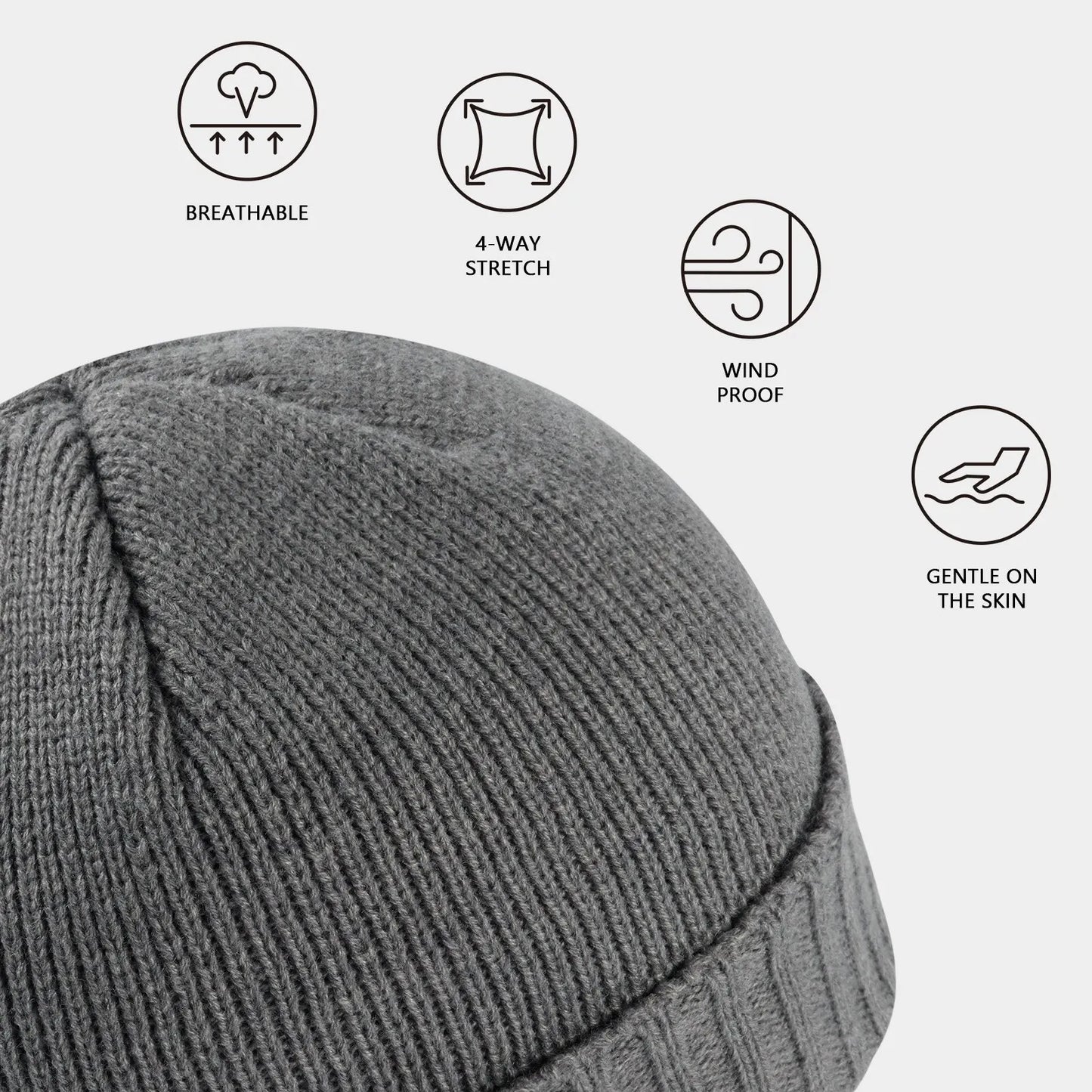 BASSDASH Winter Beanie Hats with Fleece Lining Thick Warm for Men Women Stretchy Fit Unisex Cuffed Knit Hat Nex Fisher Hub