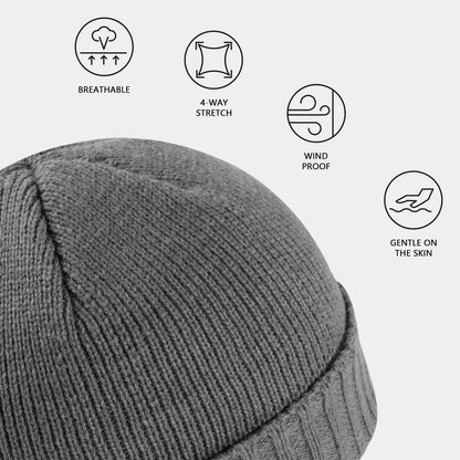 BASSDASH Winter Beanie Hats with Fleece Lining Thick Warm for Men Women Stretchy Fit Unisex Cuffed Knit Hat Nex Fisher Hub