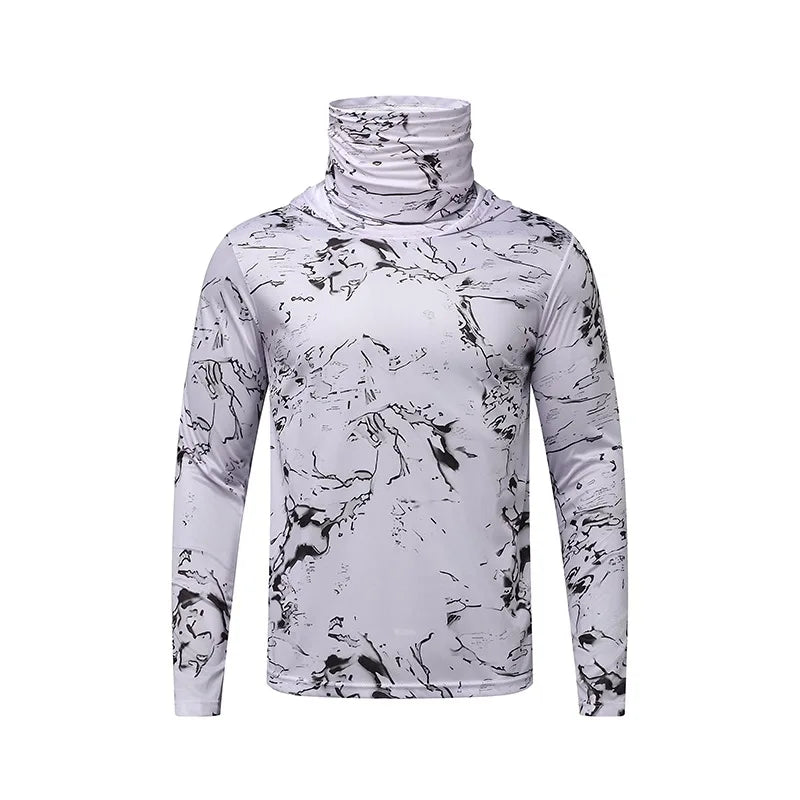 Unisex Ice Silk Lightweight Sun Protection Hoodie: Quick-Dry Cooling Jersey