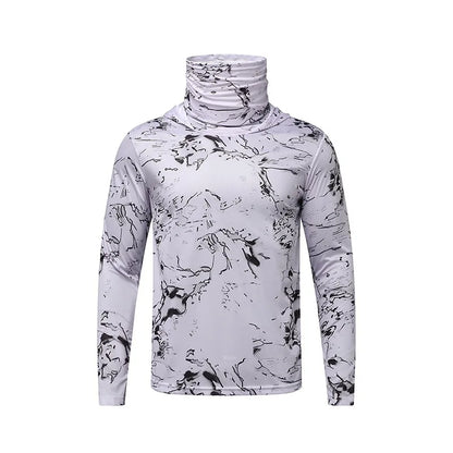 Unisex Ice Silk Lightweight Sun Protection Hoodie: Quick-Dry Cooling Jersey
