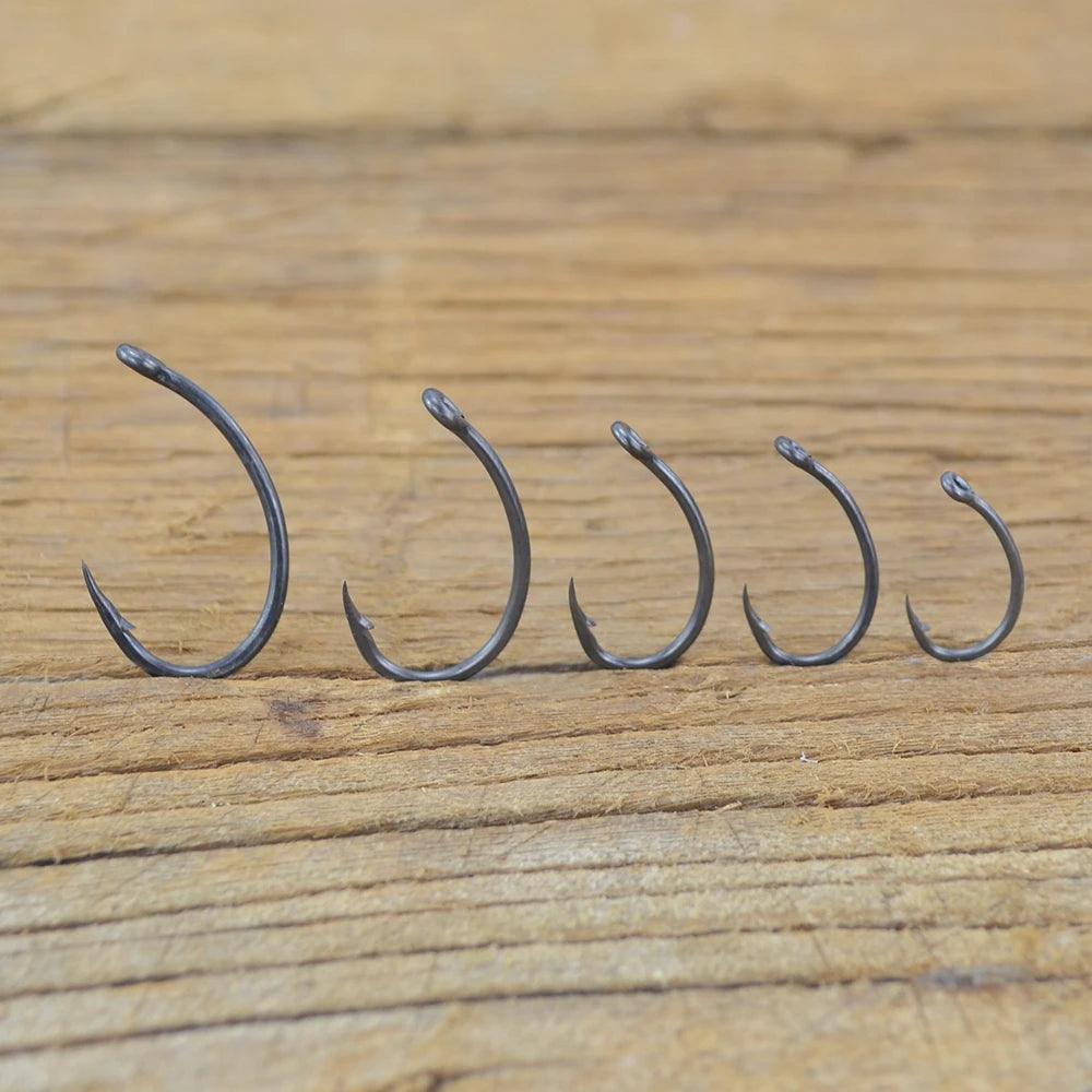 Hirisi 50-Piece High Carbon Steel Barbed Hooks