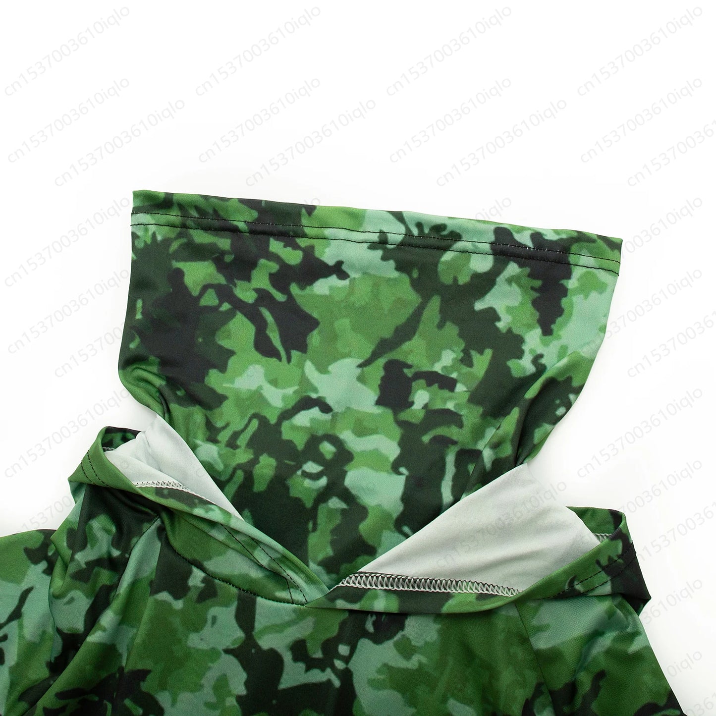 HUK Camouflage Long Sleeve Hooded Fishing Shirt with Mask: UPF 50+ UV Protection for Men