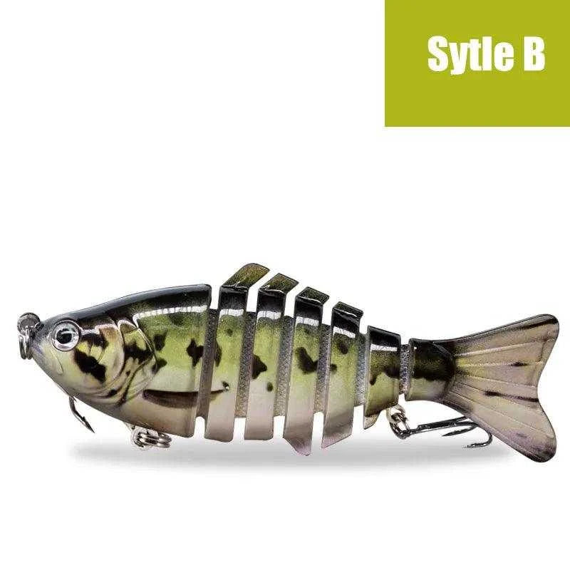 AUKUMA JIESHOU7S 7-joint swimbait with lifelike design and S-shaped action.