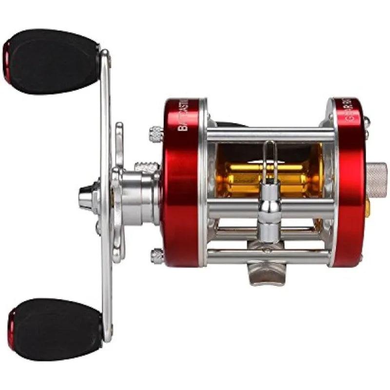 KastKing Royale Legend Baitcasting Reel, 20LB Max Drag, Elite Performance, Red Silver Design