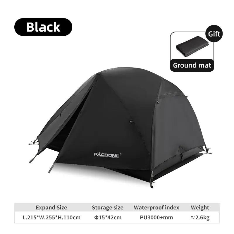 PACOONE Ultralight 20D Nylon Camping Tent Portable Backpacking Cycling Tent Waterproof Outdoor Hiking Travel Tent Beach Tent New - Nex Fisher Hub