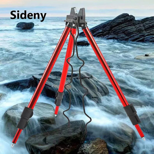 Sideny Telescopic Fishing Rod Holder 3-Fold Tripod Stand