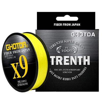 GHOTDA 8/9/12 Strands PE Braided Wire Multifilament Japan Import Fabric  PE Line for Carp Fishing 0.6-8.0# 100M Fishing Line - Nex Fisher Hub