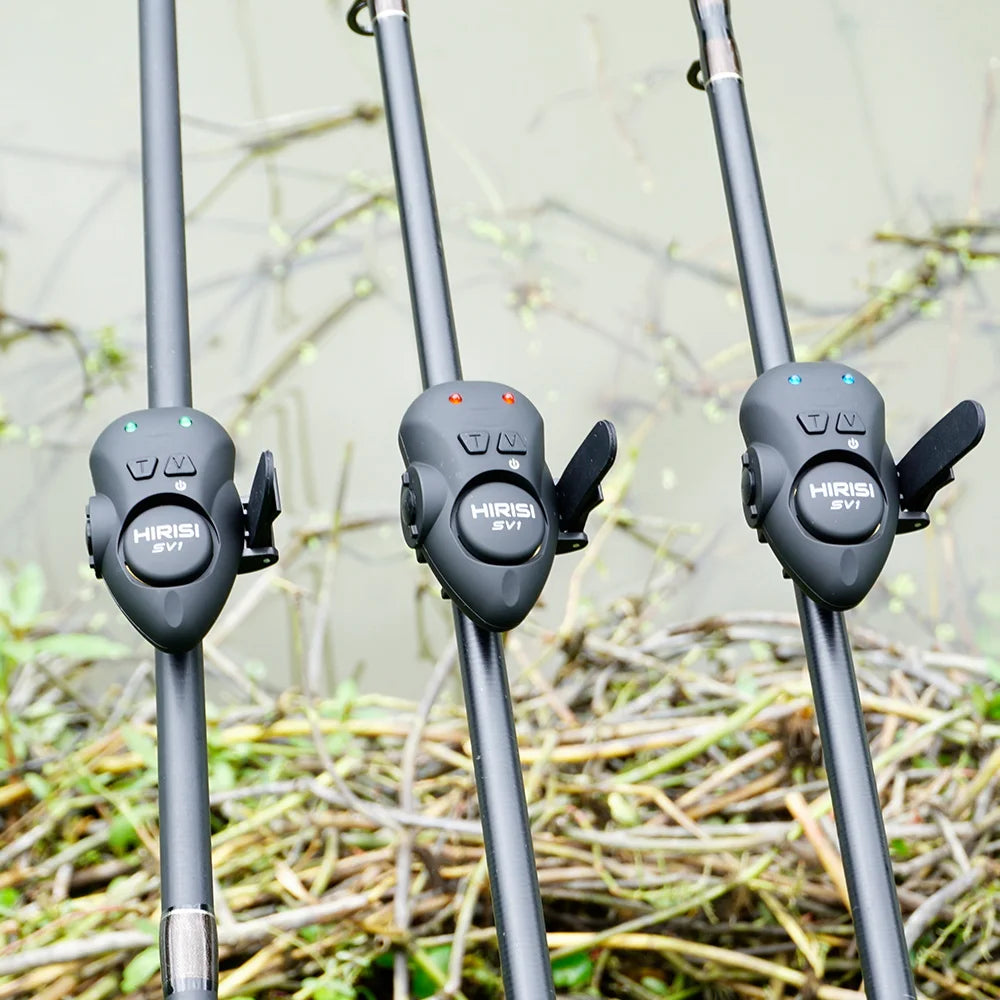 HIRISI SV1 Carp Fishing Bite Alarm Set And 100M Range Receptor: Wireless Indicator