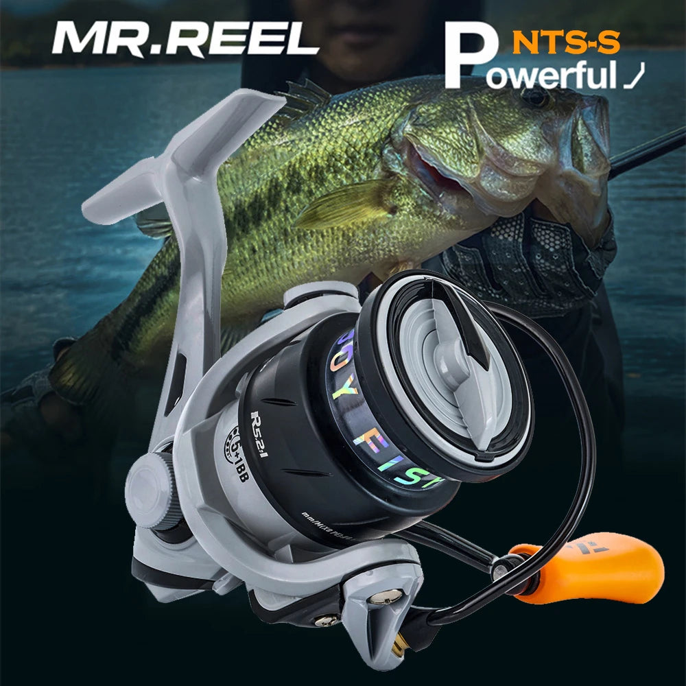 MR.REEL Spinning Reel 5.2:1 Gear Ratio - 5+1BB - Powerful Saltwater & Freshwater Fishing Reel