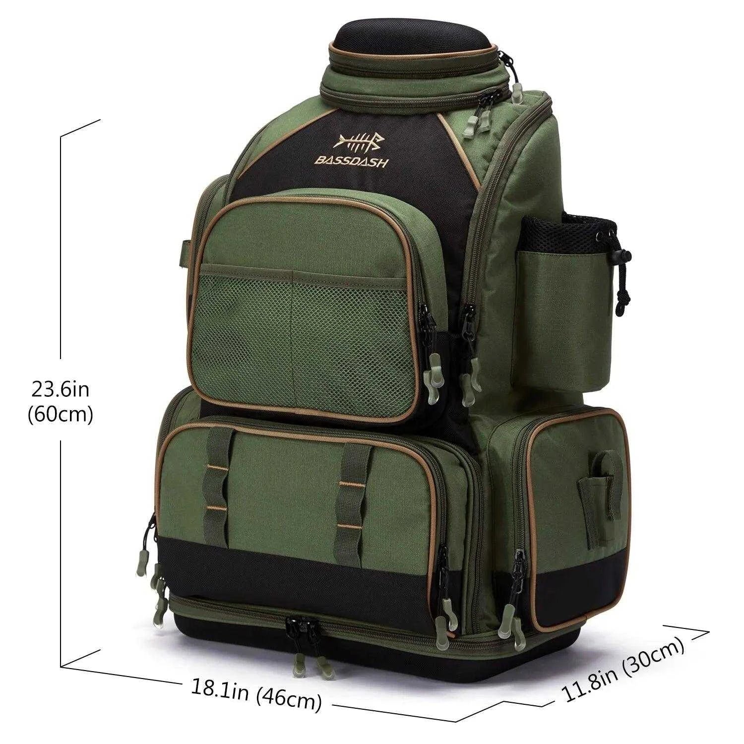 BassDash BD-02 Tactical Tackle Backpack - Nex Fisher Hub