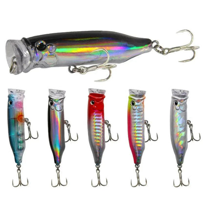 Popper Fishing Lure: Topwater Action for Freshwater and Saltwater Fish (Single Lure)