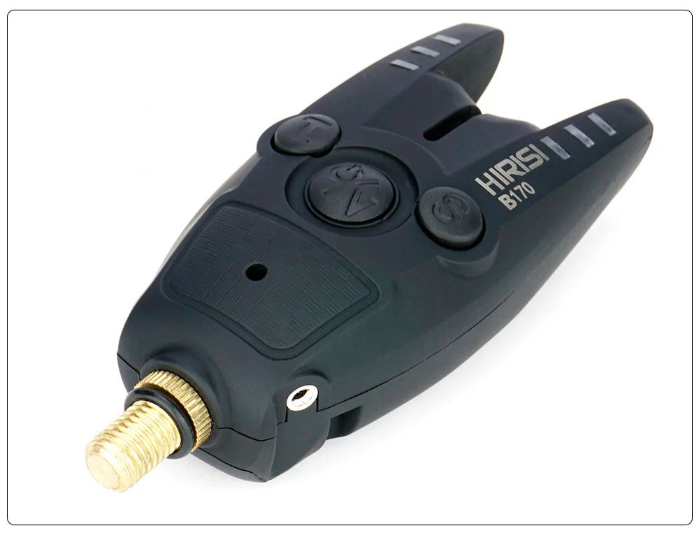 HIRISI B170 Carp Fishing Bite Alarm: Adjustable Volume, Tone, and Sensitivity LED Indicator