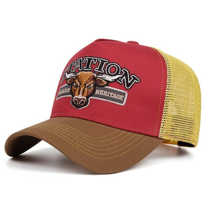 Unisex Summer Fishing Cap Breathable Mesh Trucker Hat Men Women Big Fish Fisherman Sports Snapback Hat Outdoor Cap