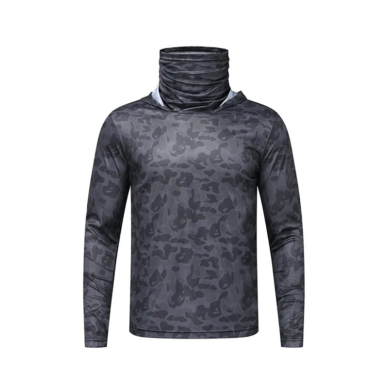 Unisex Ice Silk Lightweight Sun Protection Hoodie: Quick-Dry Cooling Jersey
