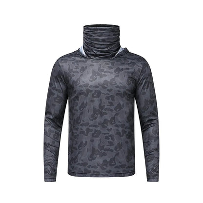 Unisex Ice Silk Lightweight Sun Protection Hoodie: Quick-Dry Cooling Jersey