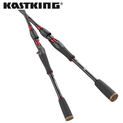 KastKing Brutus Carbon Spinning Rod with lightweight carbon fiber, smooth ceramic guides, and ergonomic design for optimal fishing performance.