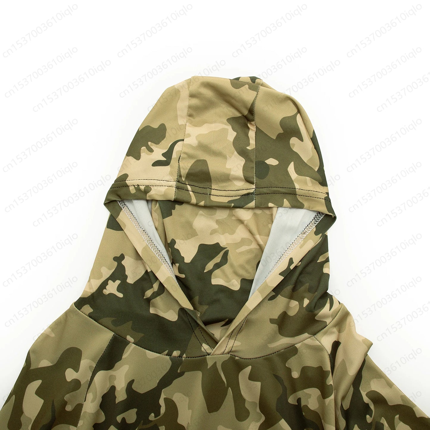 HUK Camouflage Long Sleeve Hooded Fishing Shirt with Mask: UPF 50+ UV Protection for Men