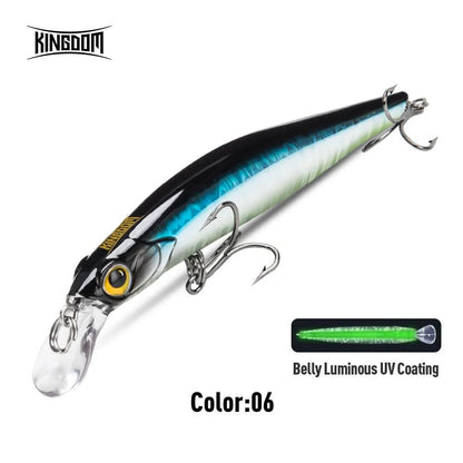 Kingdom Kingart Sinking Minnow Fishing Lures 6g 9g 14g 18.6g Jerkbaits Good Action Wobblers FR Silence Hard Baits Sea Bass - Nex Fisher Hub