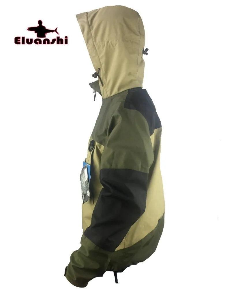 ELUANSHI Waterproof Breathable Fly Fishing Clothes Wader Jacket Wading clothing apparel - Nex Fisher Hub