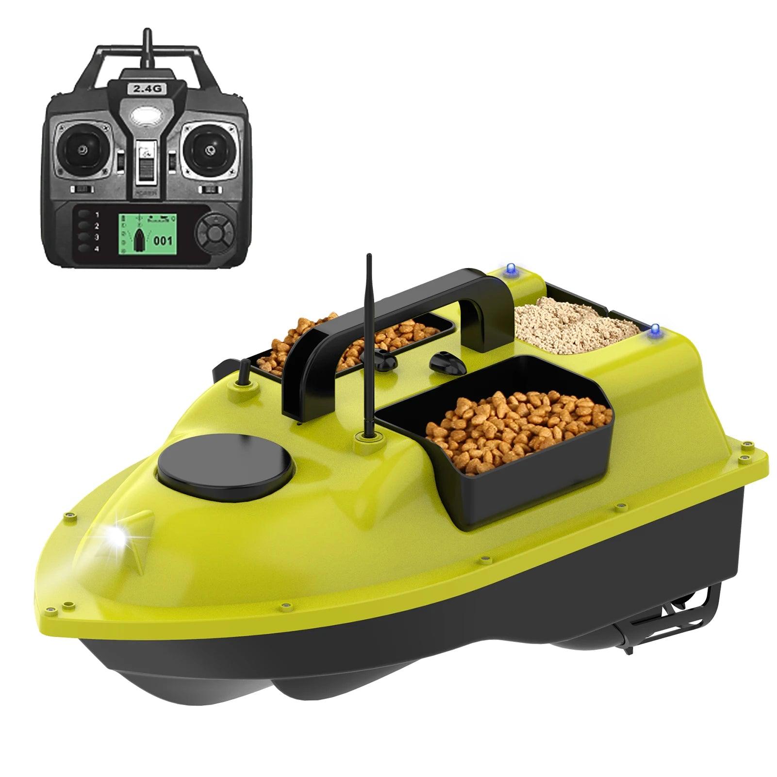 GPS Fixed Speed Cruise Remote Control Fishing Finder Boat  with Single Bait Containers Automatic Bait Boat with Remote Control - Nex Fisher Hub