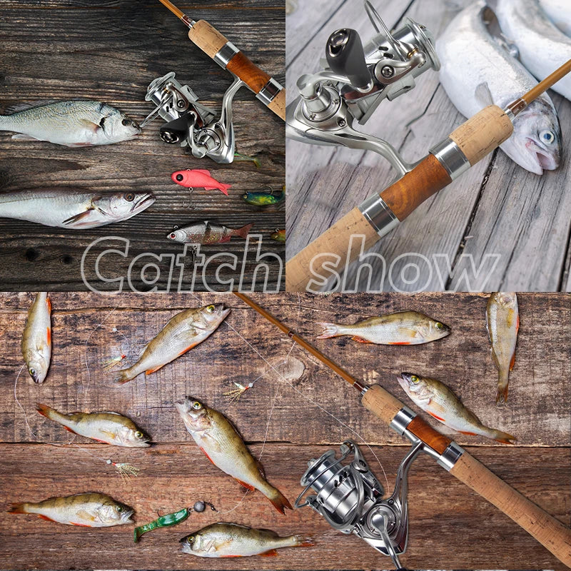 Hunthouse UL Trout Fishing Rod Spinning Casting Ultra Light Lure 2 Sections