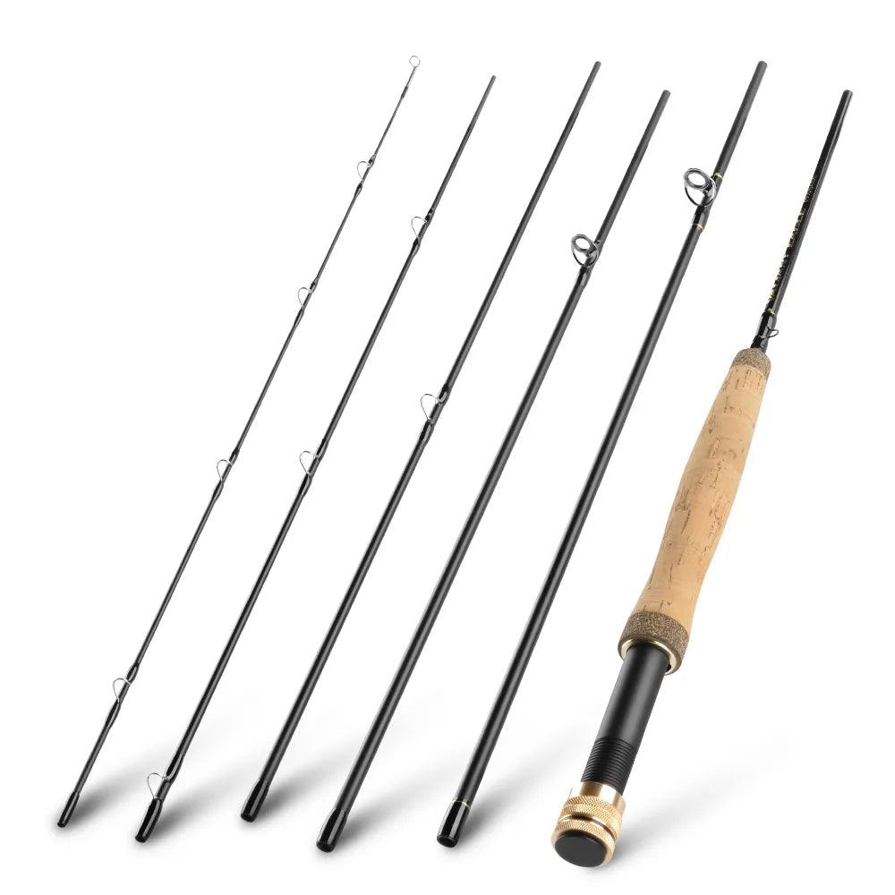 KastKing Valiant Eagle Passage Rod with multiple sections, cork handle, and graphite blanks for versatile fishing.