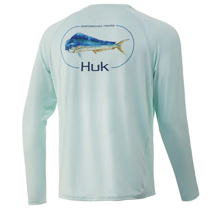 HUK Fishing Shirt Quick Dry Long Sleeve Fishing Jersey Anti-UV UPF-50