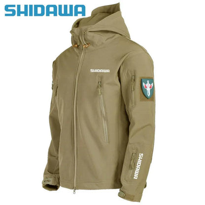 Shidawa Autumn Winter Men's Waterproof Warm Fishing Set Windproof HoodNex Fisher Hub