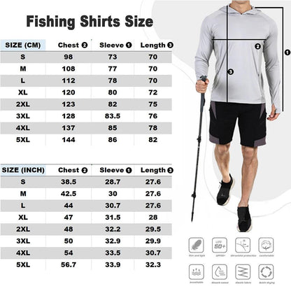 Fishing Hoodie Shirts Long Sleeve Fishing Clothing With Mask Uv Neck Gaiter Men's Breathable Angling Jersey - Nex Fisher Hub