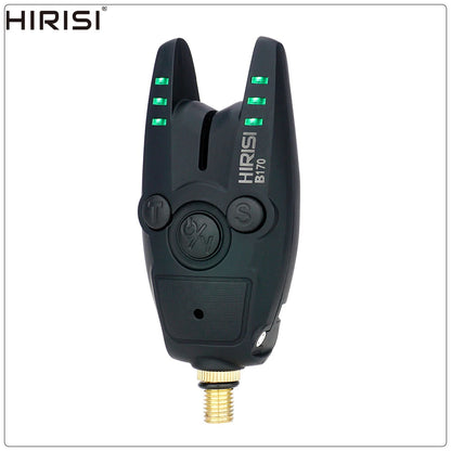 HIRISI B170 Carp Fishing Bite Alarm: Adjustable Volume, Tone, and Sensitivity LED Indicator