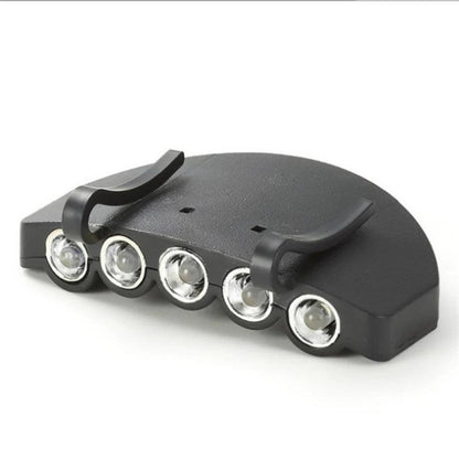 MOONBIFFY 5-LED Bright Night Fishing 5-LED Cap Headlight