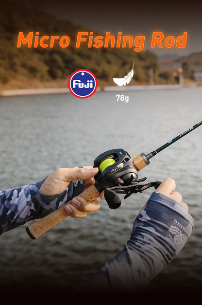 HANDING Magic L Micro BFS Fishing Rod 78g Carbon Fishing Rod Lure Weight 1-8g FUJI® O+A Guide Rings UL/L Casting Rod - Nex Fisher Hub