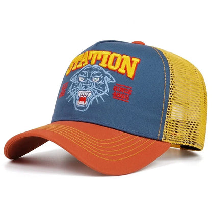 Unisex Summer Fishing Cap Breathable Mesh Trucker Hat Men Women Big Fish Fisherman Sports Snapback Hat Outdoor Cap