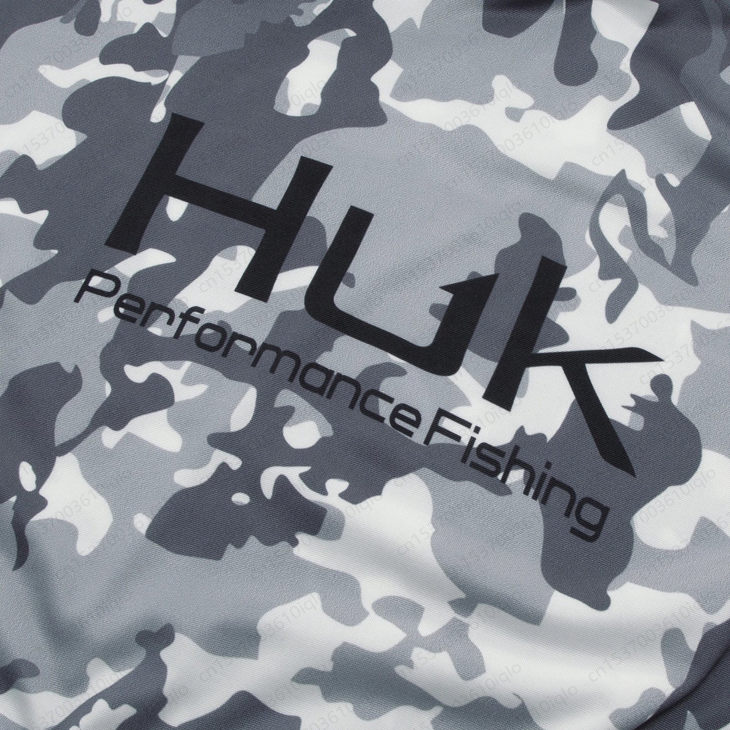 HUK Camouflage Long Sleeve Hooded Fishing Shirt with Mask: UPF 50+ UV Protection for Men