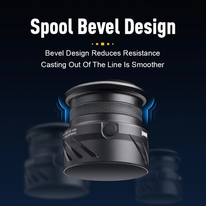 Kingdom Tegmen 5.2:1 6.2:1 143g Spinning Fishing Reels High Speed Gear Ratio Light Carbon Fiber Body Drag 10+1 Bearing Quantity Nex Fisher Hub