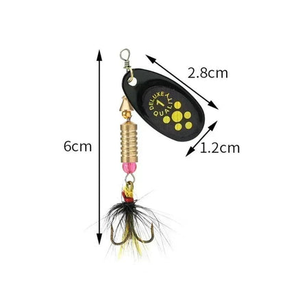 Luzhazer Rotating Spinnerbait With Feather Hooks 3.5g/4.5g/7g/9g/12g