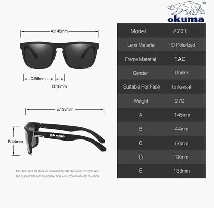 Okuma Polarized sunglasses UV-400 UNISEX For Outdoors Sports