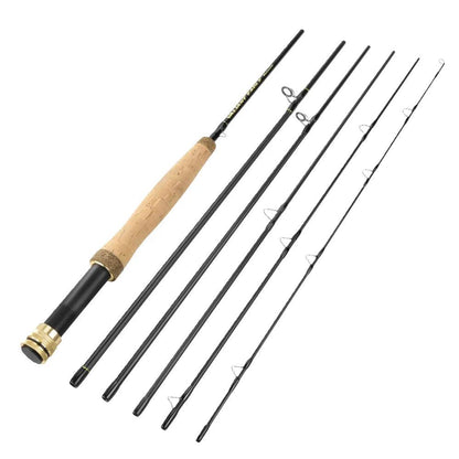 KastKing Valiant Eagle Passage Rod with cork handle and multiple sections for travel.