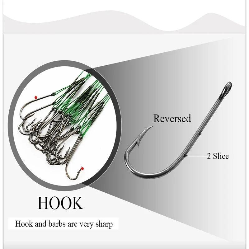 FLYSAND Pre-Rigged Steel Fishing Leaders