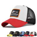 Casquette trucker Grundens printemps/été en maille respirante avec écusson poisson