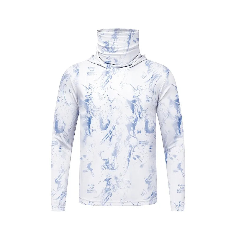 Unisex Ice Silk Lightweight Sun Protection Hoodie: Quick-Dry Cooling Jersey